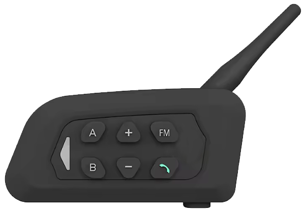 A referee radio, with the green call button that puts it into pairing mode